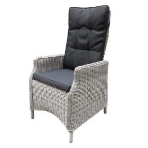 Empoli verstelbare dining stoel natural white grey + royal dark grey
