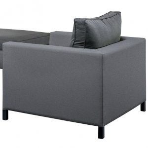 SUNS Menor lounge stoel black grey + antraciet