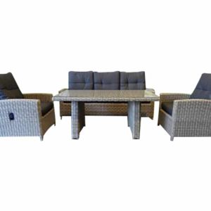 San Marino combi lounge-diningset natural kobo grey