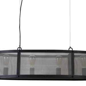 Light & Living Hanglamp 'Lancelot' 4 lichts 100x31x25 cm, zwart