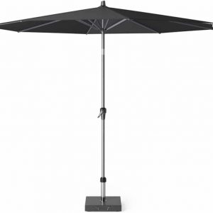 Riva premium parasol 300 cm faded black met kniksysteem