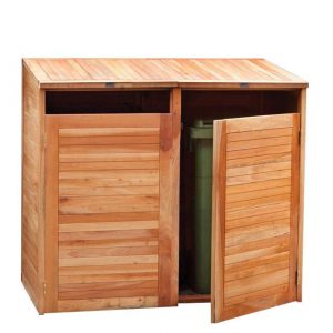 Containerberging Dubbel Tuindeco hardhout 150 x 75 x 135 cm