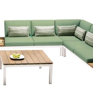 Loungeset Pebble Beach Wit-Forest Apple Bee