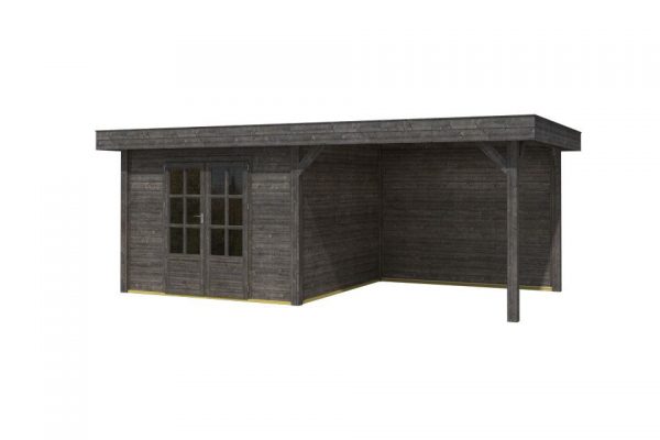 OLP Outdoor Life Products Tuinhuis met Overkapping Outdoor Living 6030/20 Extra Gedompeld