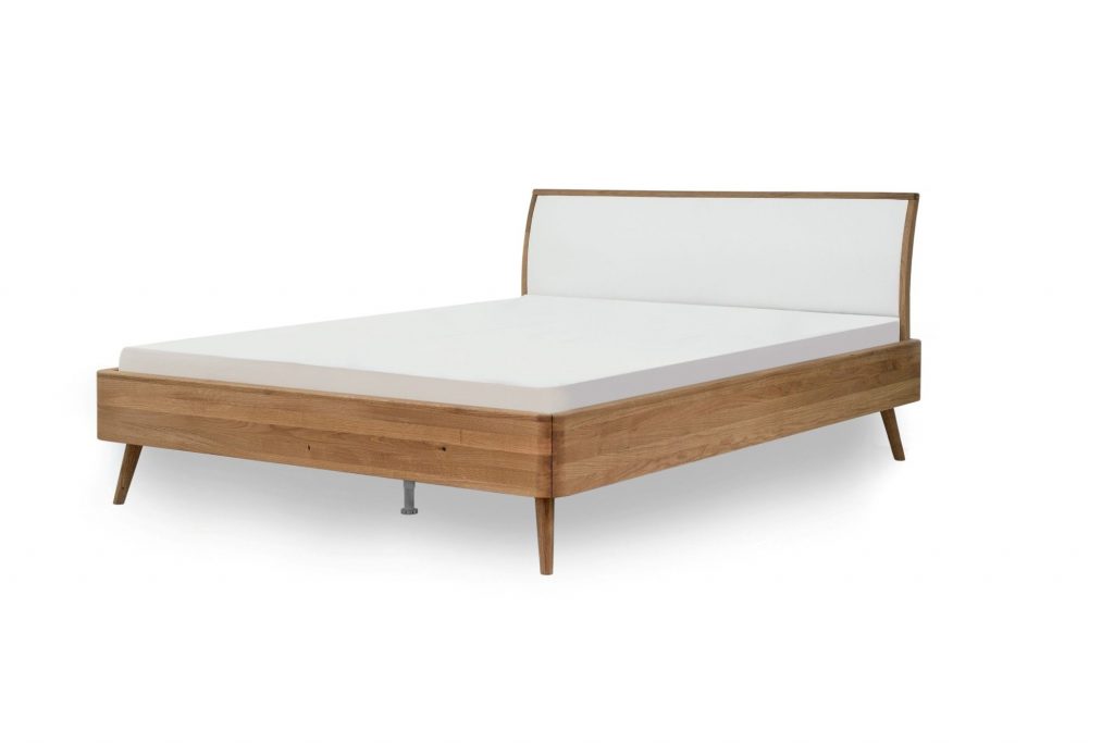 Gazzda Ena Bed Houten bedframe Naturel Tweepersoons vintage