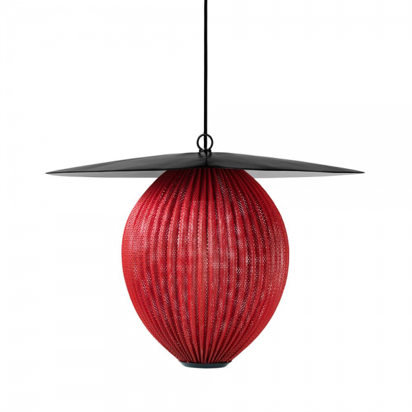 Satellite plafondlamp groot shy cherry (rood)