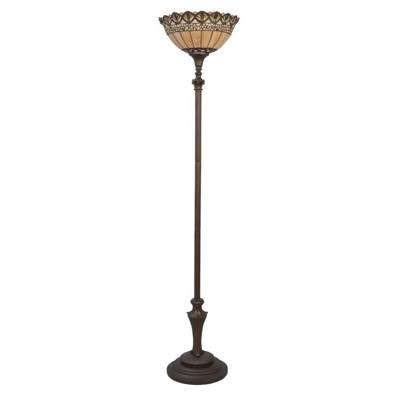 Thessa - staande lamp in Tiffany-stijl