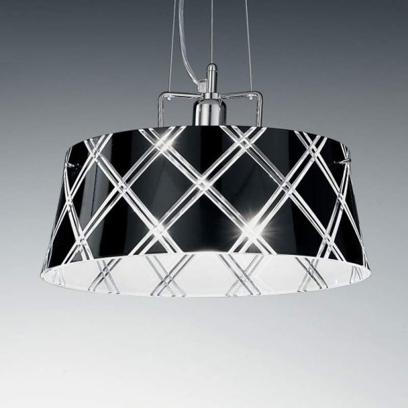 Elegante hanglamp CORALLO 40, 1-lichts, zwart