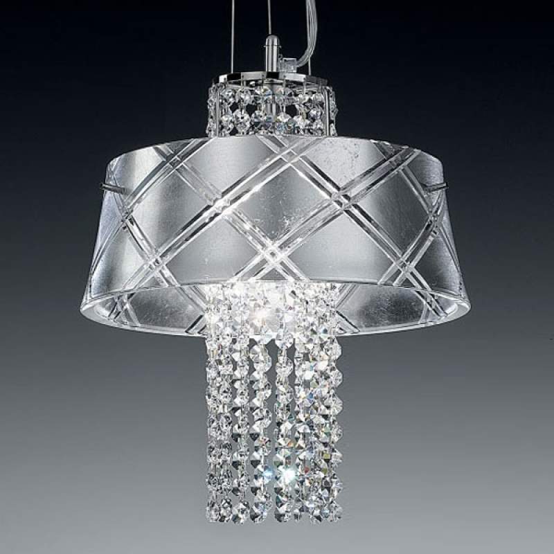 Chique hanglamp MEDUSA 30, 1-lichts, zilver