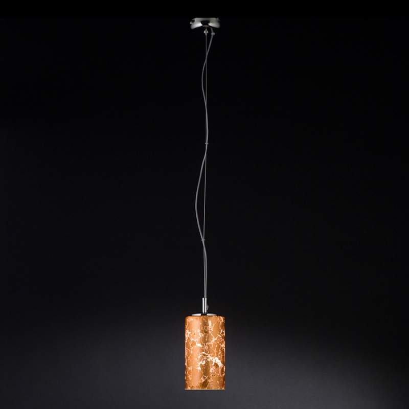 Hanglamp Brick met bladkoper