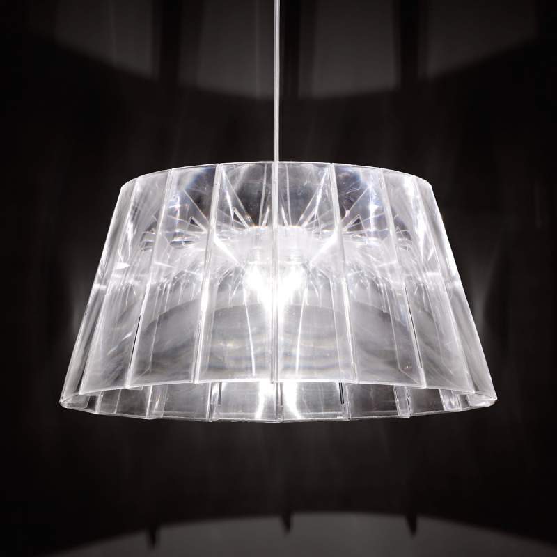Transparante hanglamp Ben uit acryl
