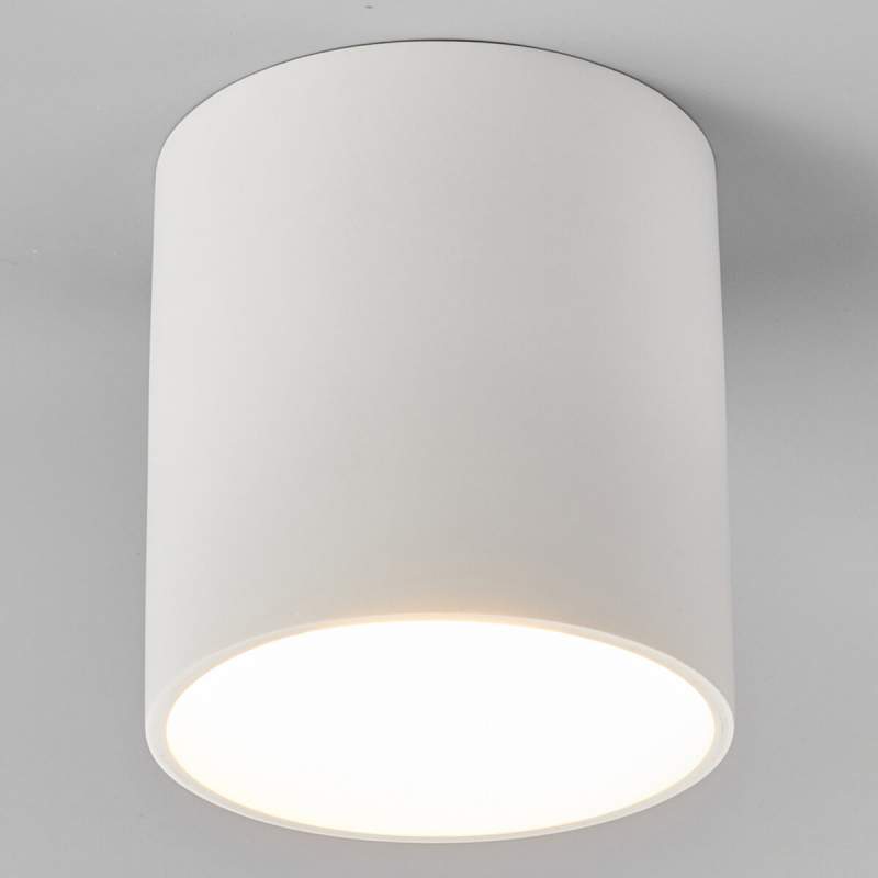 Emia - LED plafondlamp uit gips, ronde vorm