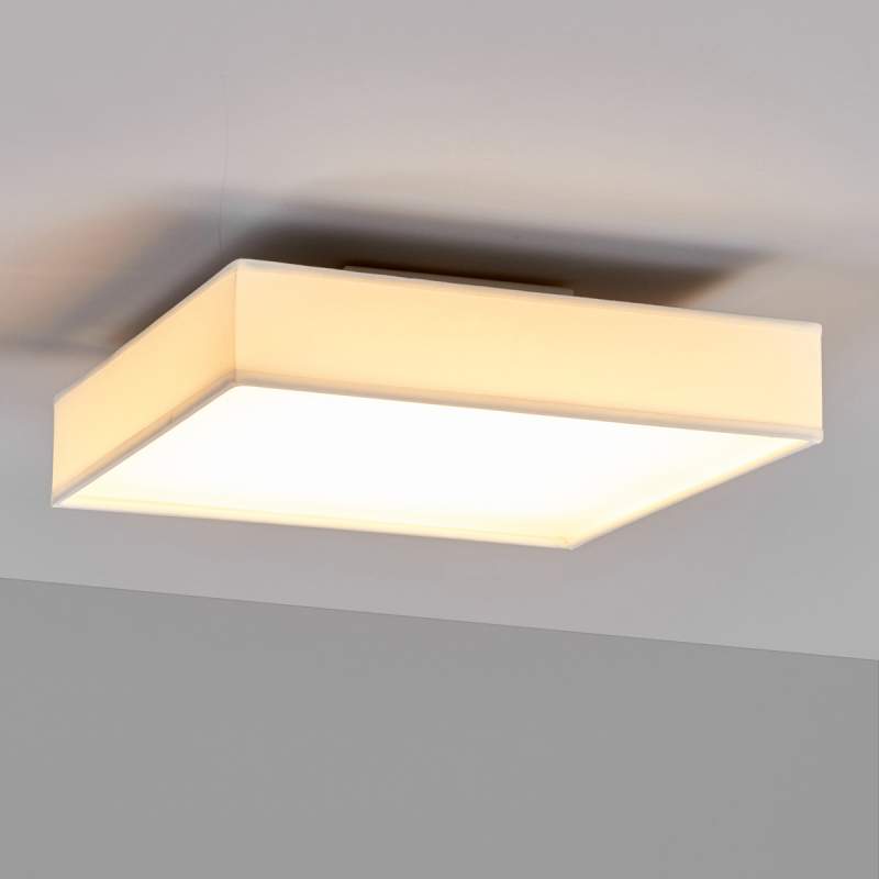 Rechthoekige LED plafondlamp Aka in wit