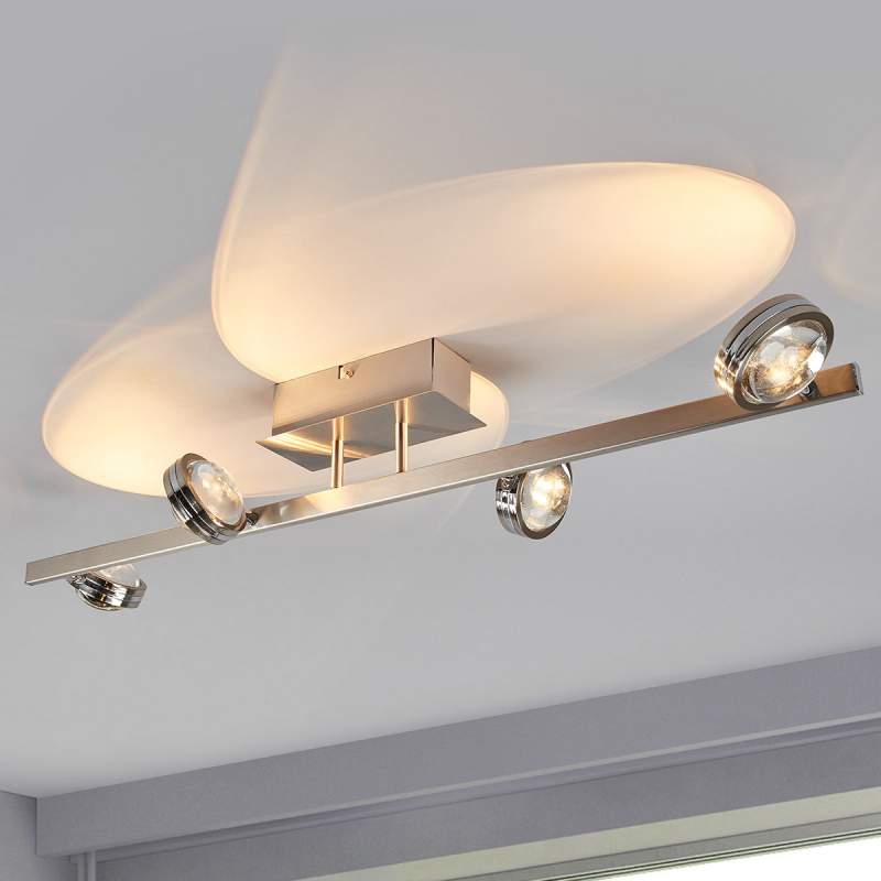 Pablos - 4.lamps LED plafondlamp, chroom