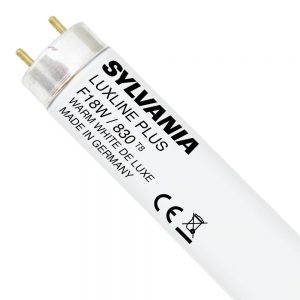 Sylvania T8 Luxline Plus F18W 830 | 60cm - Warm Wit