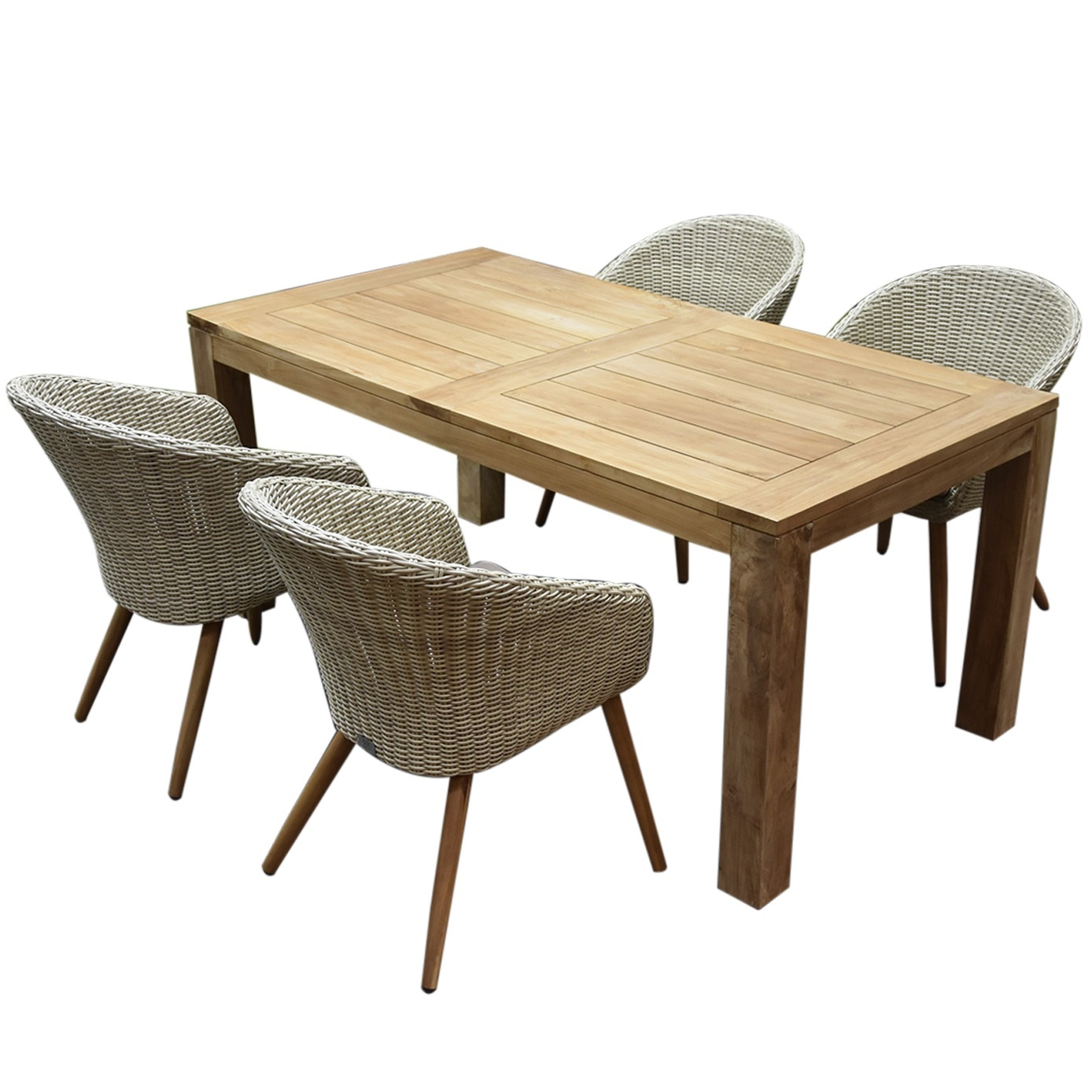 Mira Krista dining tuinset 180x95xH77,5 cm 5-delig