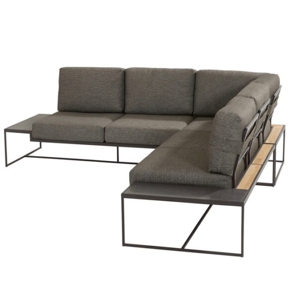 Patio hoek loungeset 3-delig aluminium 4 Seasons Outdoor