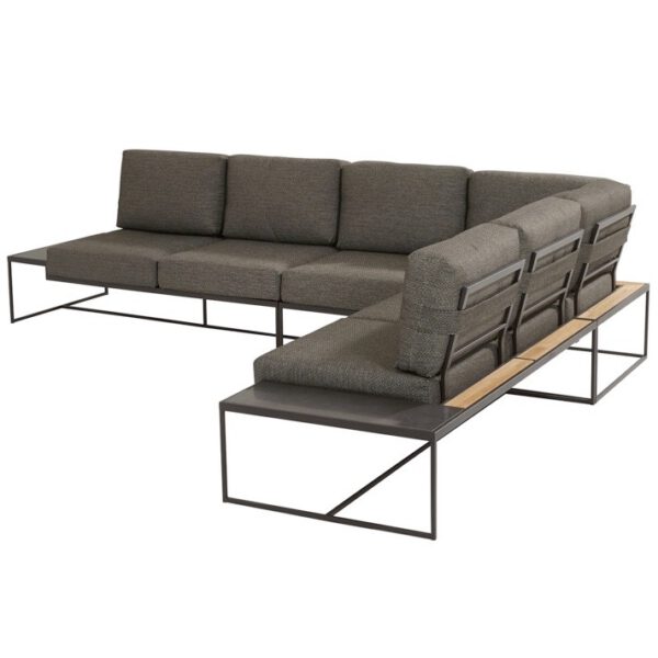 Patio hoek loungeset 4-delig aluminium 4 Seasons Outdoor