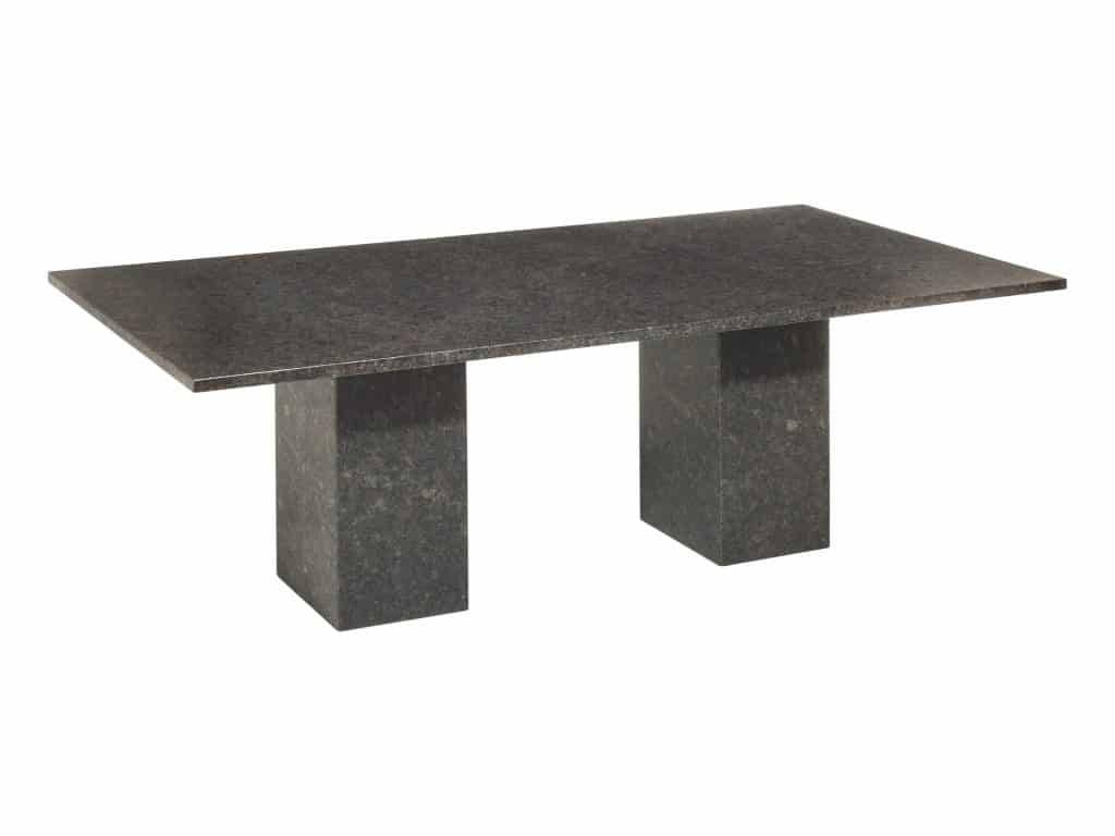 Viking dining tuintafel 200x100xH75 cm 3 cm graniet Angola black gezoet