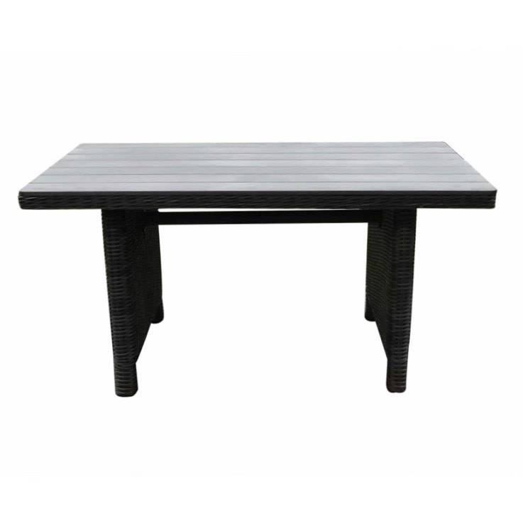 Dunham lounge-diningtafel 140x80xH70 cm antraciet