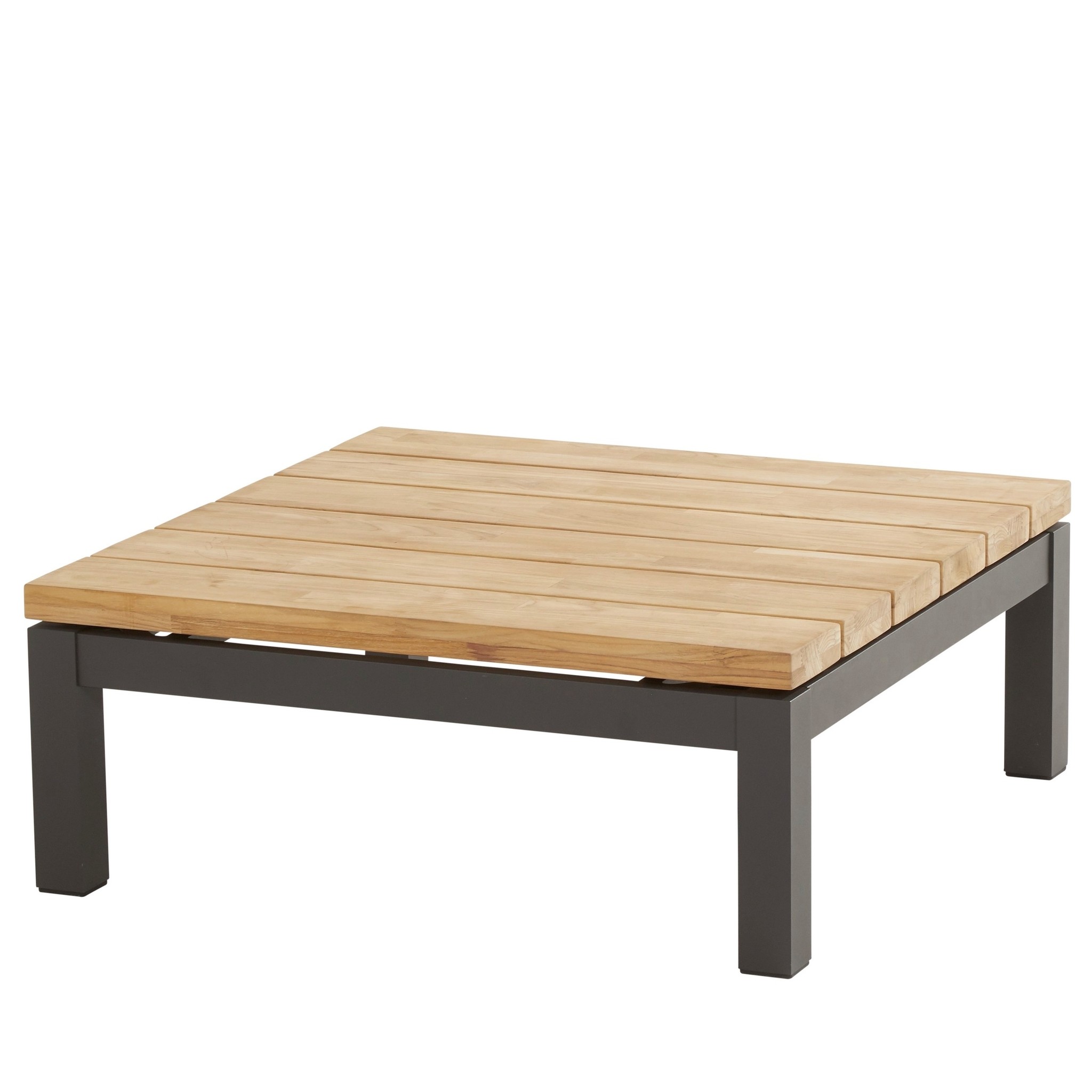 Capitol lounge tuintafel 90x90xH35 cm antraciet teak 4-Seasons Outdoor