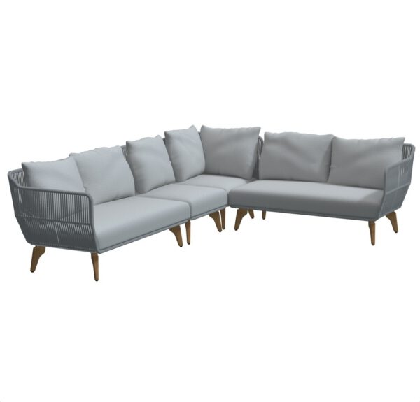 4 Seasons Outdoor Raphael modulair hoek loungeset 4-delig rope