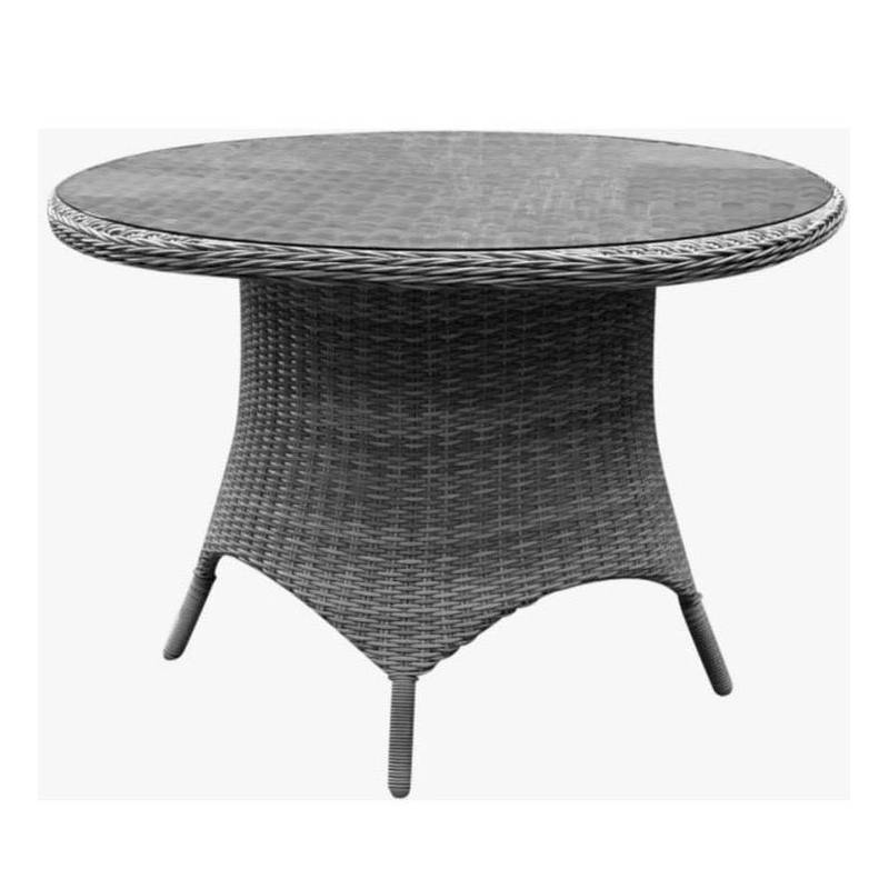 Riccione dining tuintafel 110 cm rond grijs