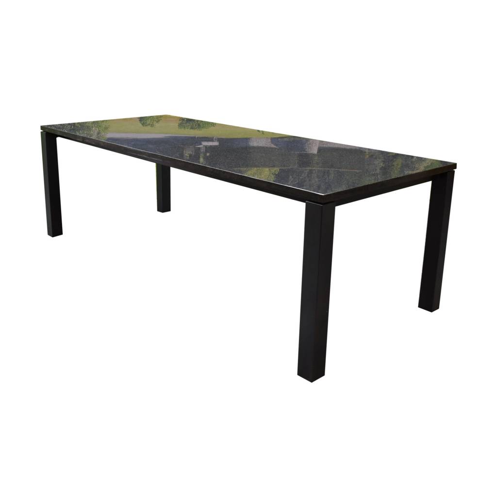 Nova dining tuintafel 240x100 cm angola black gezoet 3 cm graniet