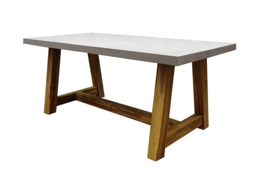 Veltis dining tuintafel 180x90xH77 cm acacia? polystone blad