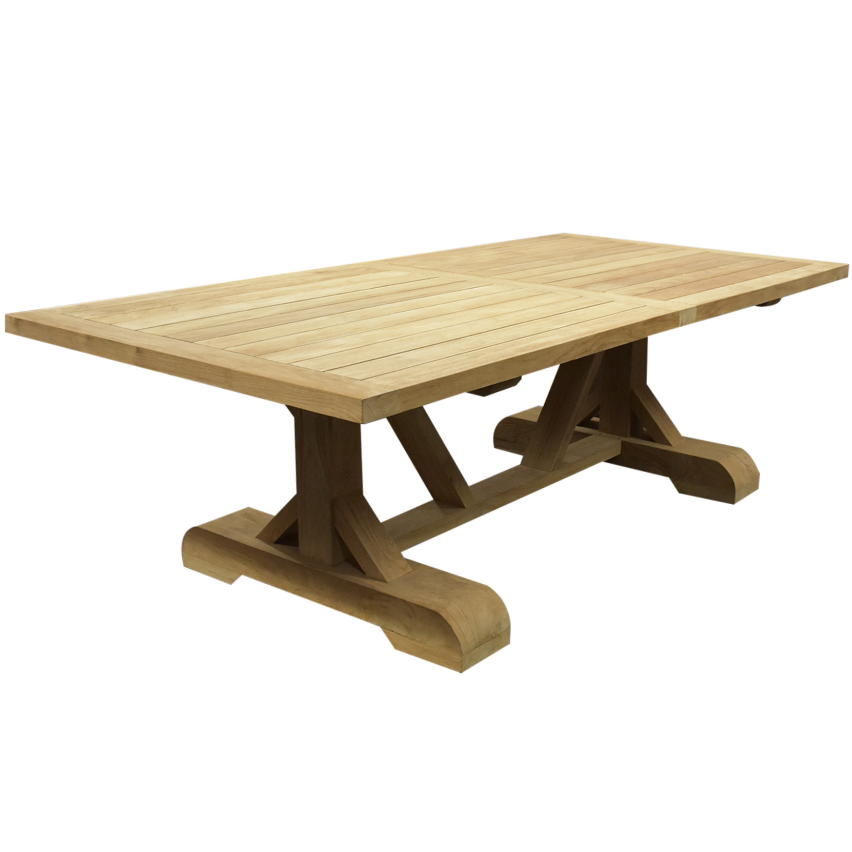 Antigua dining tuintafel 300x120xH77 cm teak geschoord