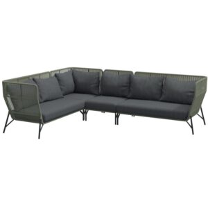 4 Seasons Outdoor Altoro modulair hoek loungeset 4-delig rope