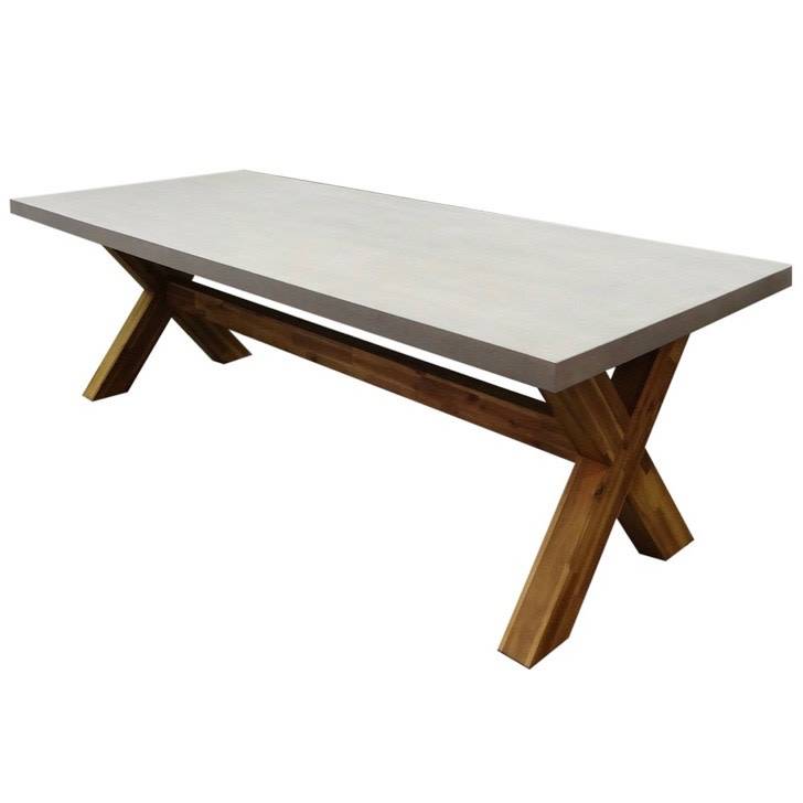 Norwich dining tuintafel 240x100xH77 cm acacia? polystone blad