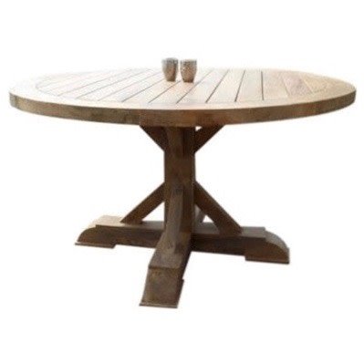 Xena dining tuintafel 140 cm rond teak