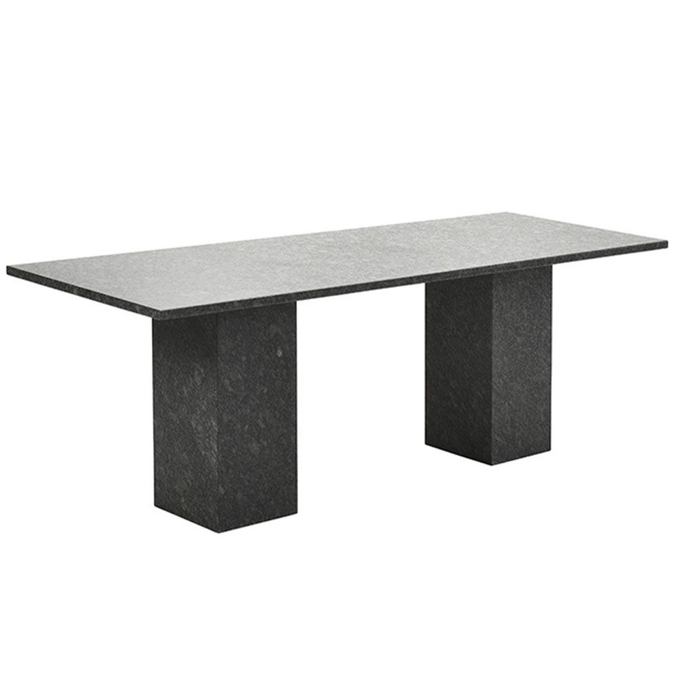 Viking dining tuintafel 240x100xH75 cm graniet pearl grey satinado