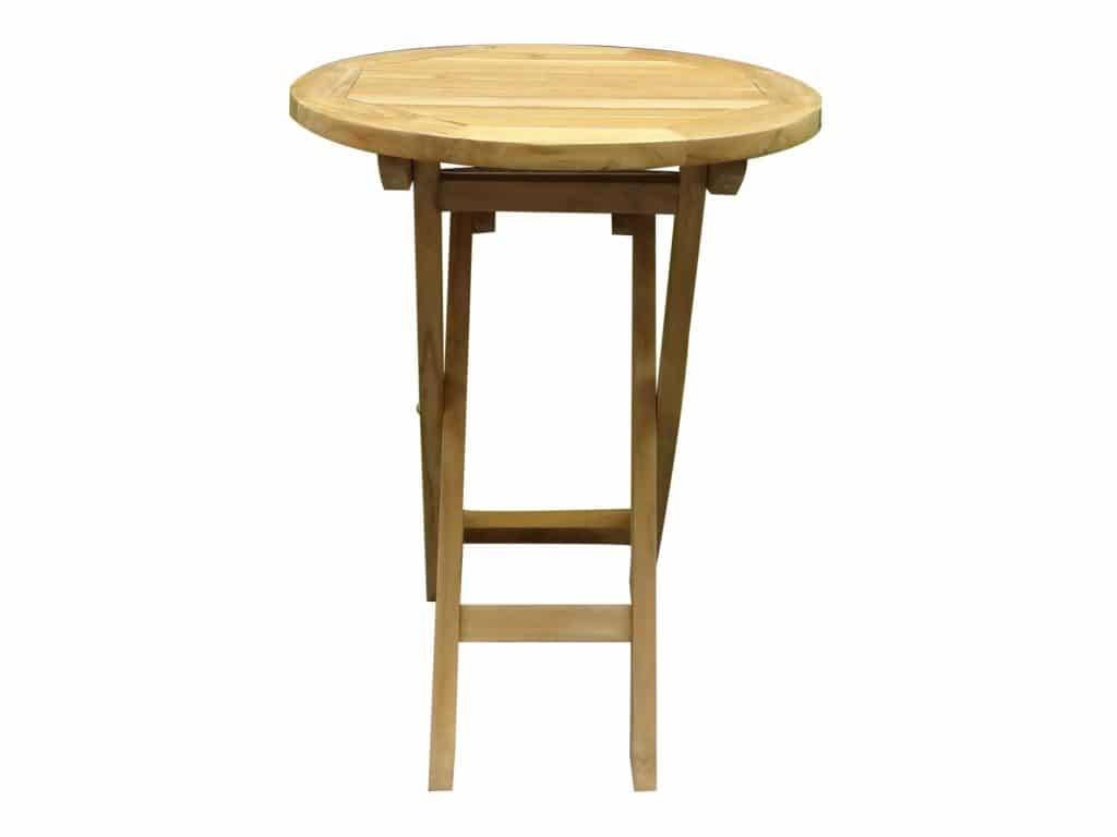 Klaptafel 60 cm rond teak