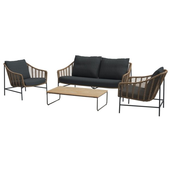 4 Seasons Outdoor Timor stoel bank loungeset 4-delig