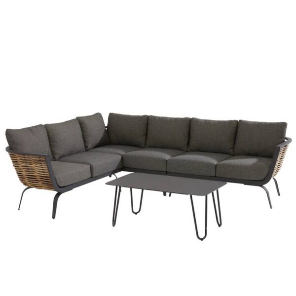 Antibes hoek loungeset 4-delig links 4 Seasons Outdoor