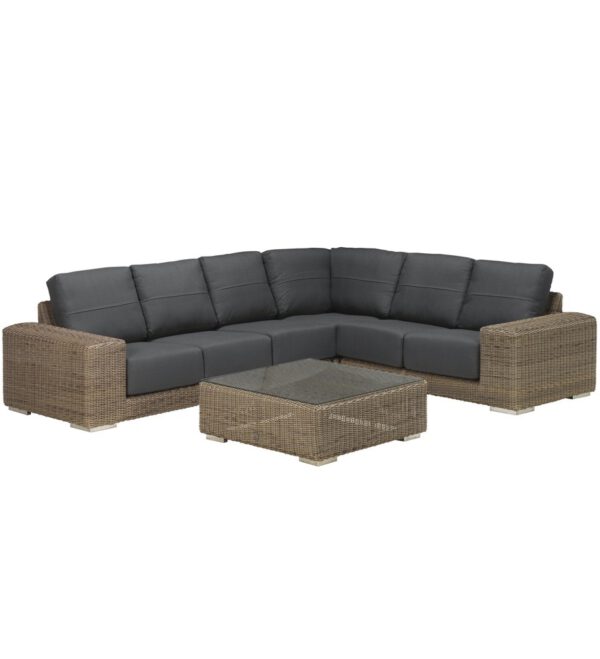 4 Seasons Outdoor Kingston hoek loungeset 5 delig pure