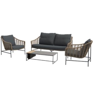 4 Seasons Outdoor Timor stoel bank loungeset 4-delig