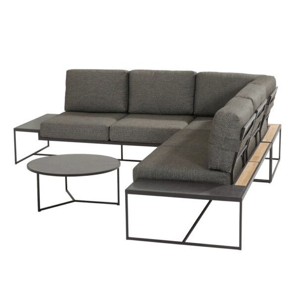 Patio hoek loungeset 4-delig aluminium 4 Seasons Outdoor