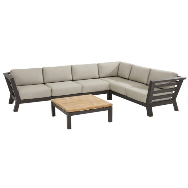 Meteoro hoek loungeset 5-delig antraciet 4-Seasons Outdoor