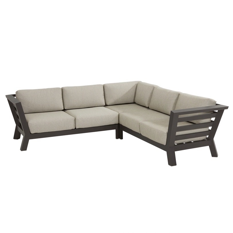 Meteoro hoek loungeset 3-delig antraciet 4 Seasons Outdoor