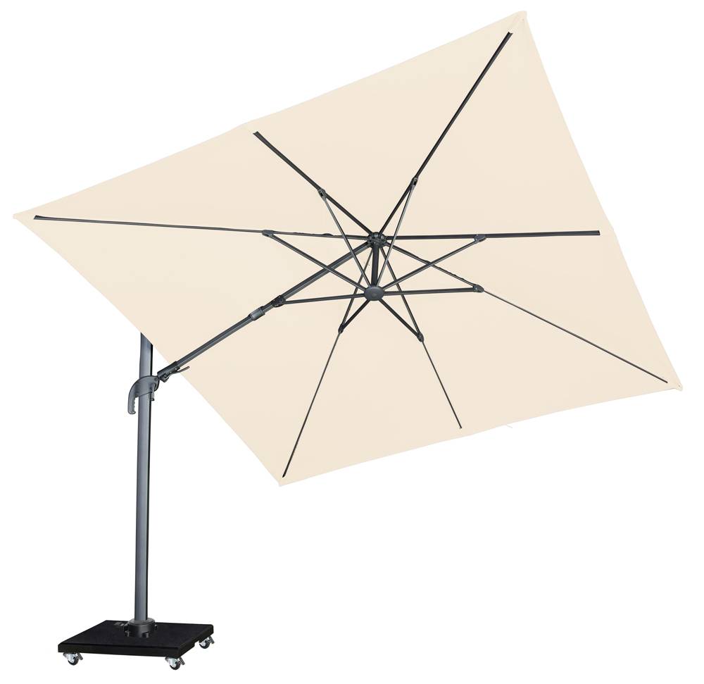 Malibu T2 zweefparasol 300x300 cm ecru