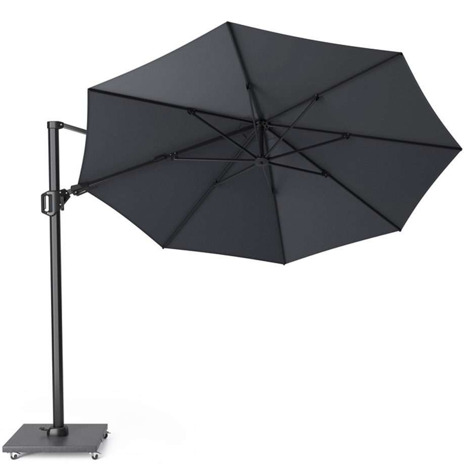 Challenger T2 zweefparasol 350 cm rond antraciet