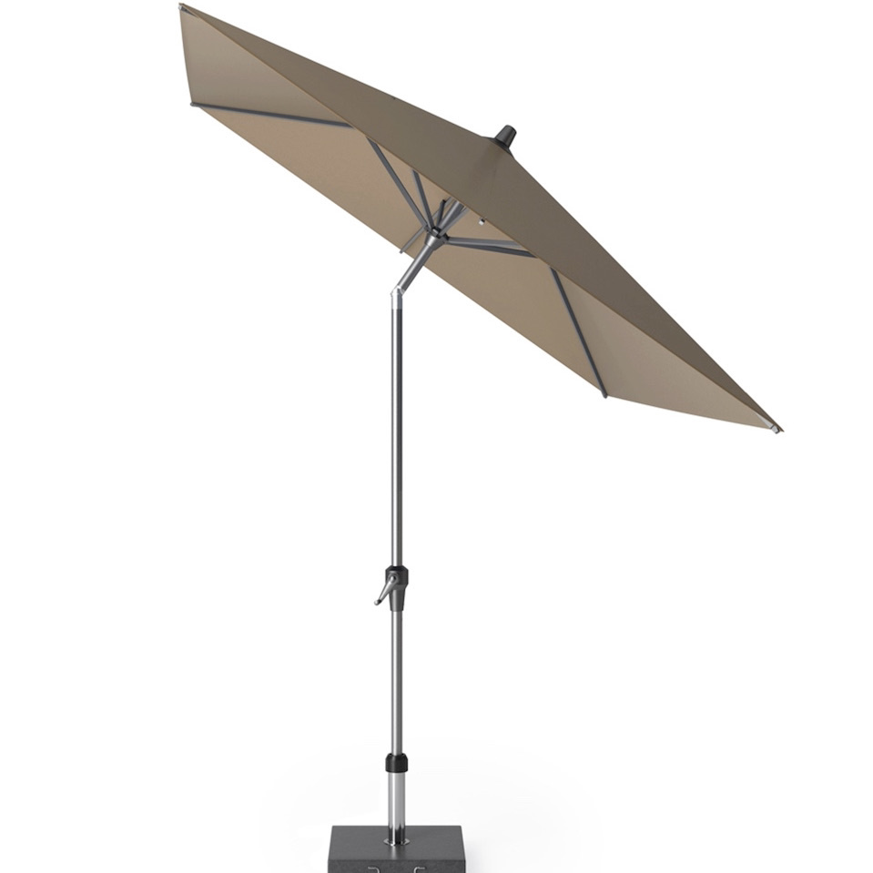 Riva parasol 250x200 cm taupe met kniksysteem