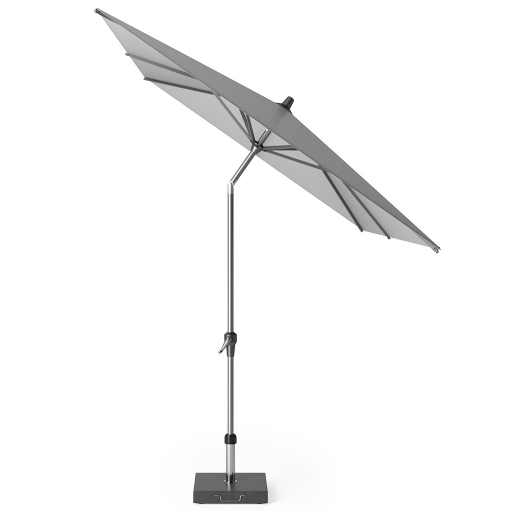 Riva parasol 250x200 cm lichtgrijs met kniksysteem