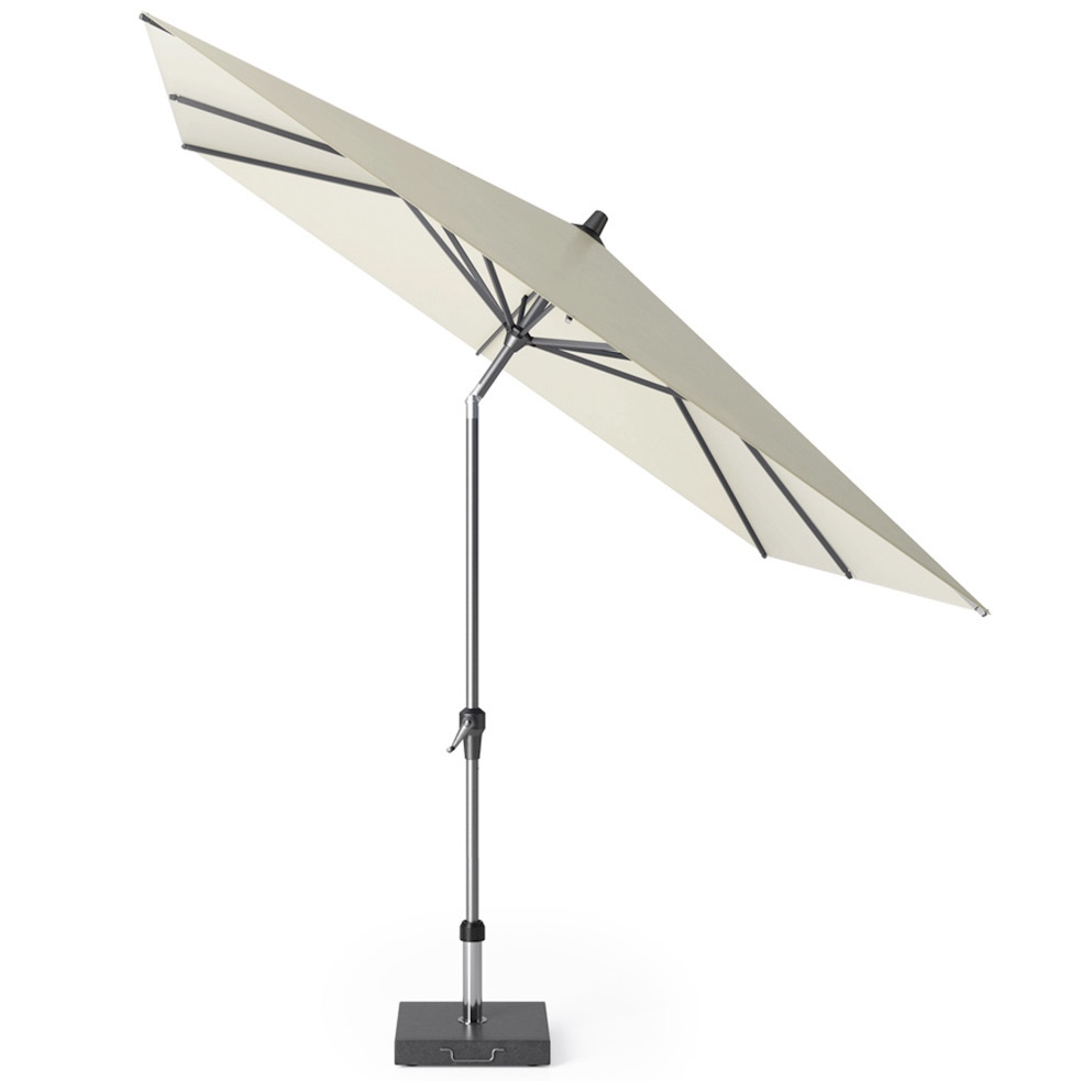 Riva parasol 250x250 cm ecru met kniksysteem