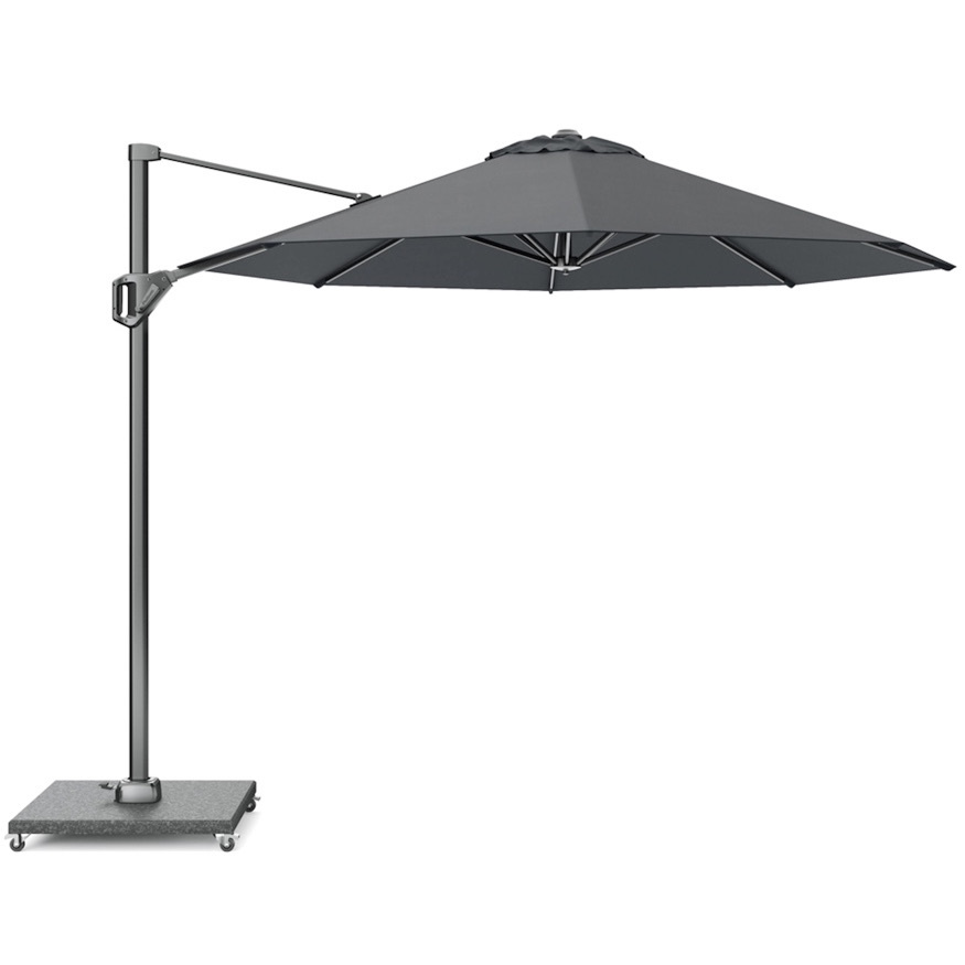 Voyager T1 zweefparasol 300 cm rond antraciet