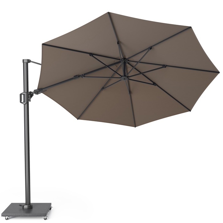 Challenger T2 premium zweefparasol 350 cm rond havanna