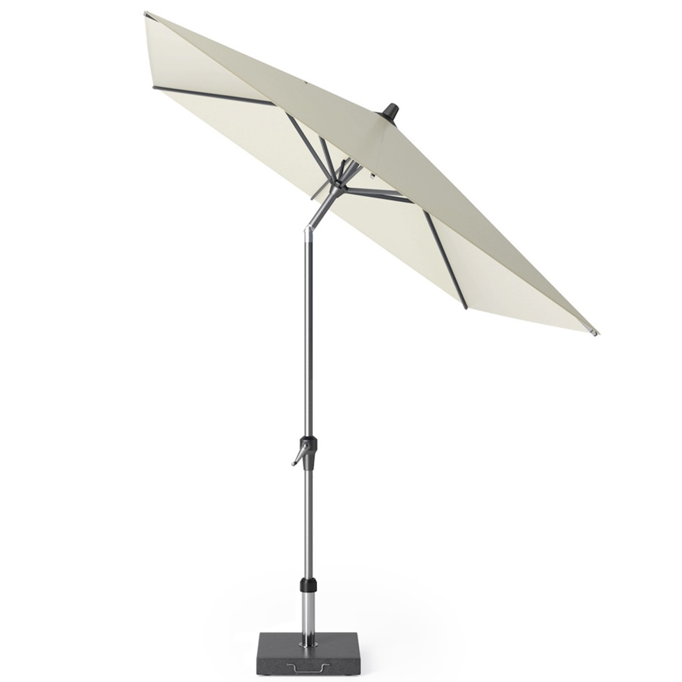 Riva parasol 250x200 cm ecru met kniksysteem